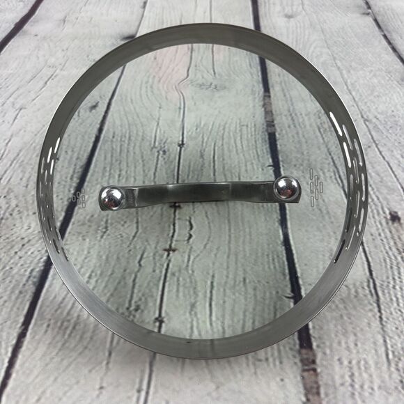 Calphalon Stainless Steel Replacement Glass Vented Lid 5 3/8" ID 6 OD - Picture 2 of 5